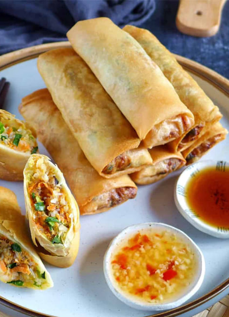 Ginger Express Spring Rolls in Leith. 